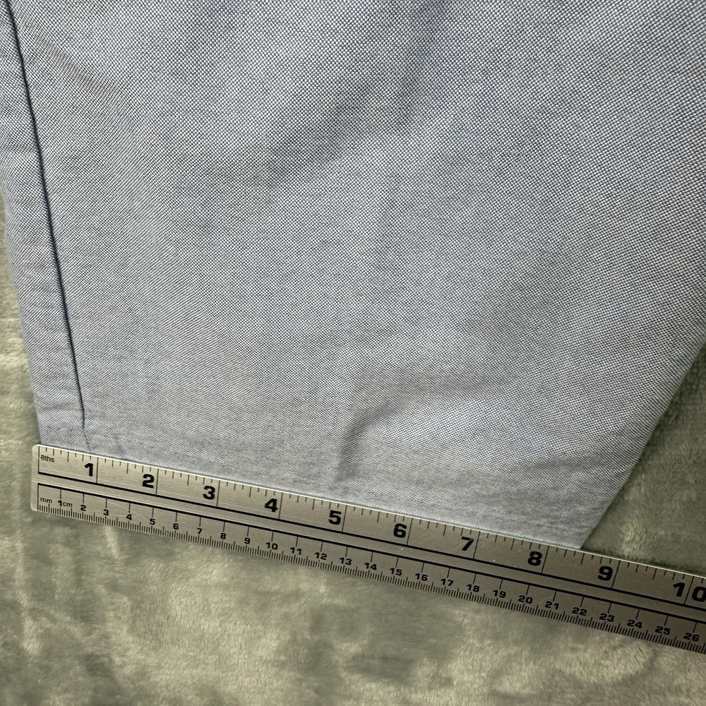J.Crew Bowery Classic Chino Pants Men's 36x30 Blue Cotton Flat Front Casual - Picture 5 of 11